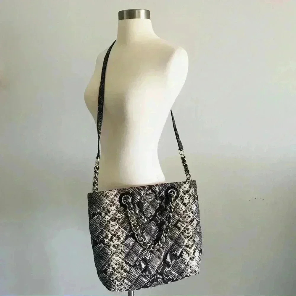 New Kate Spade Quilted Snake Leather Bag